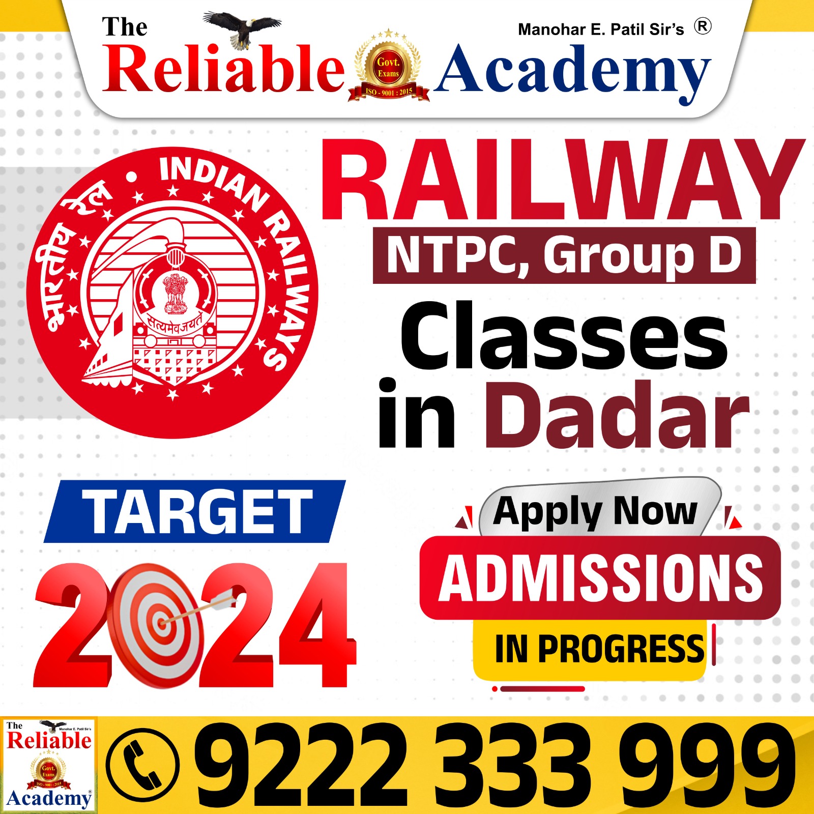Railway Coaching Classes in Dadar